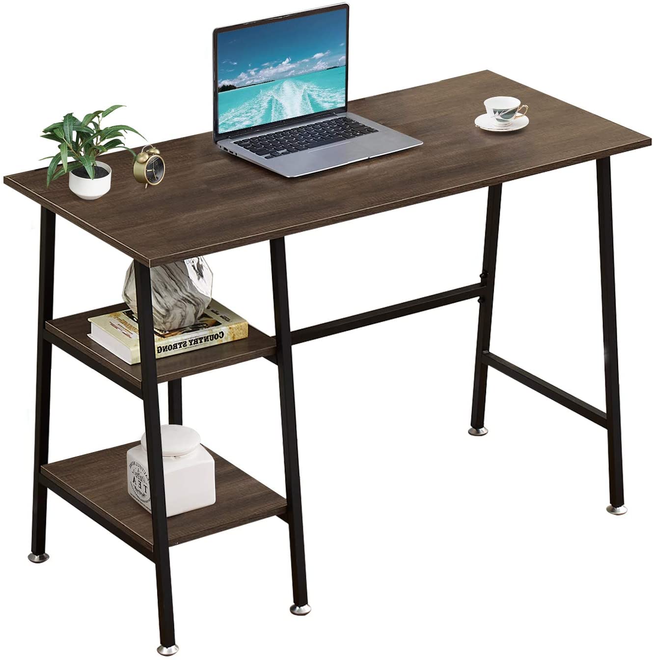 L-Shaped Corner Computer Desk Study Table PC Work w/ Storage Shelf Drawer  Office