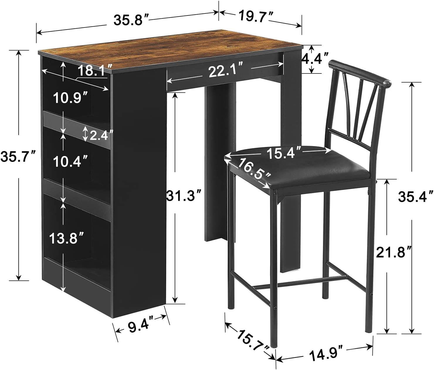 Tall breakfast bar online table