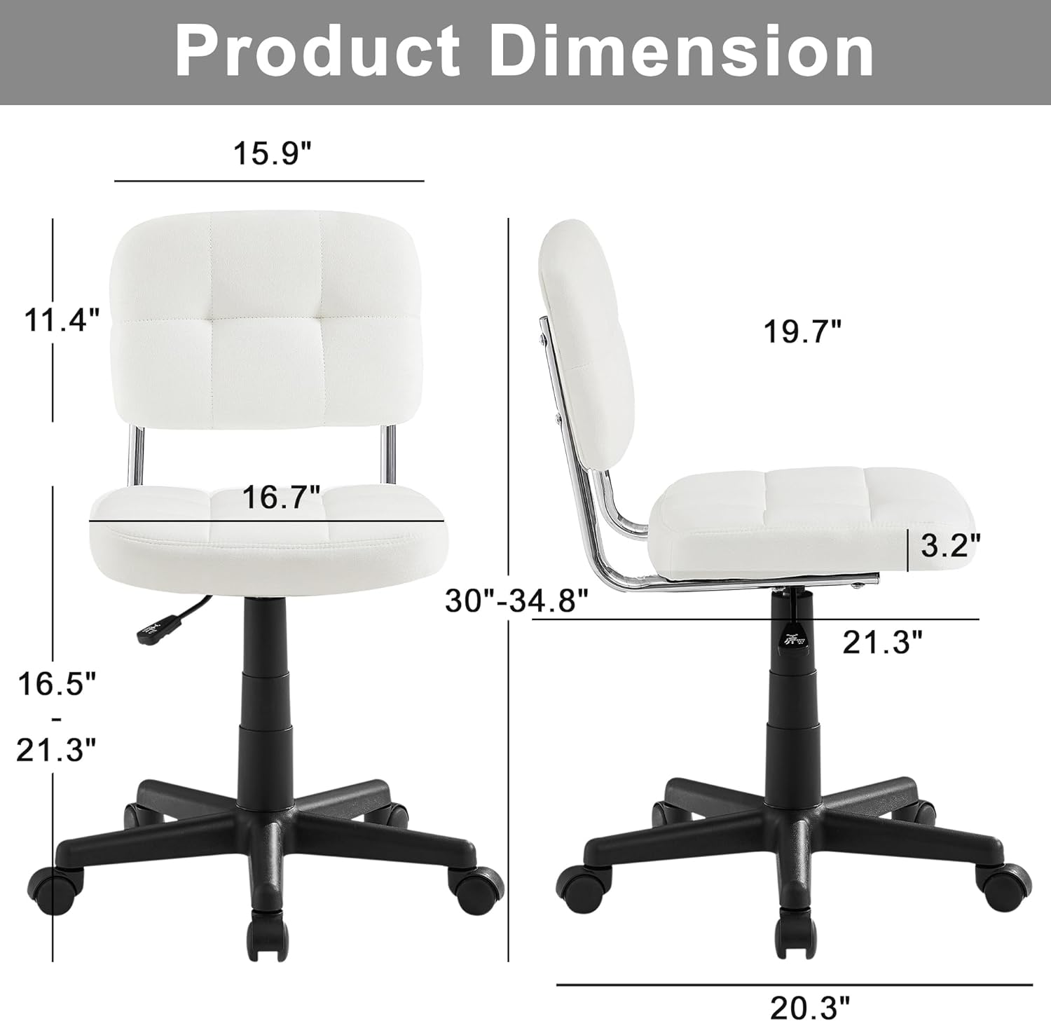 Small white swivel chair hot sale