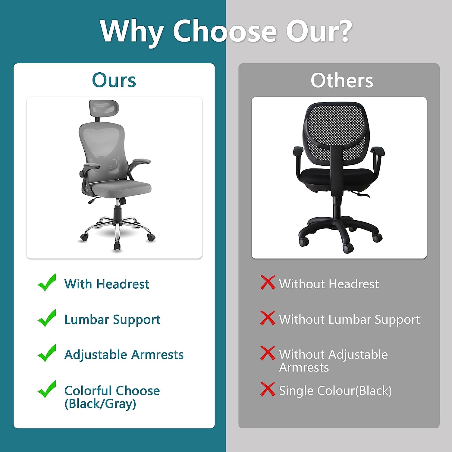 Office chairs with best sale lumbar support near me