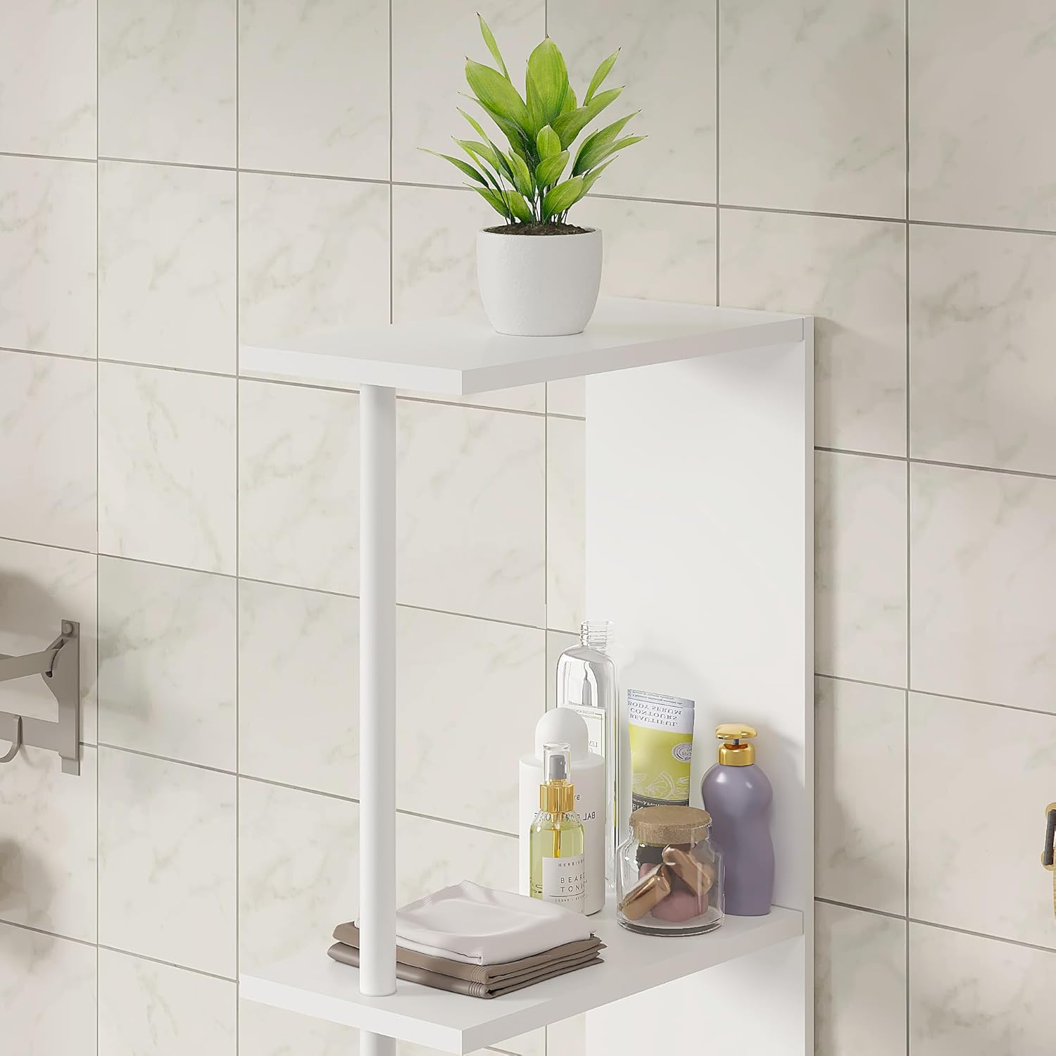 VECELO Slim Bathroom Storage Cabinet with Door