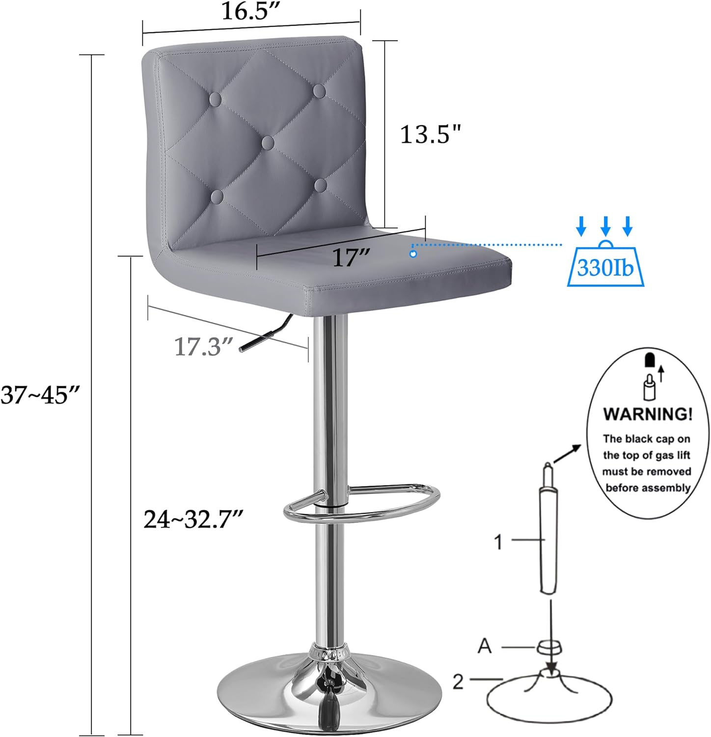 High stool discount chair for kitchen