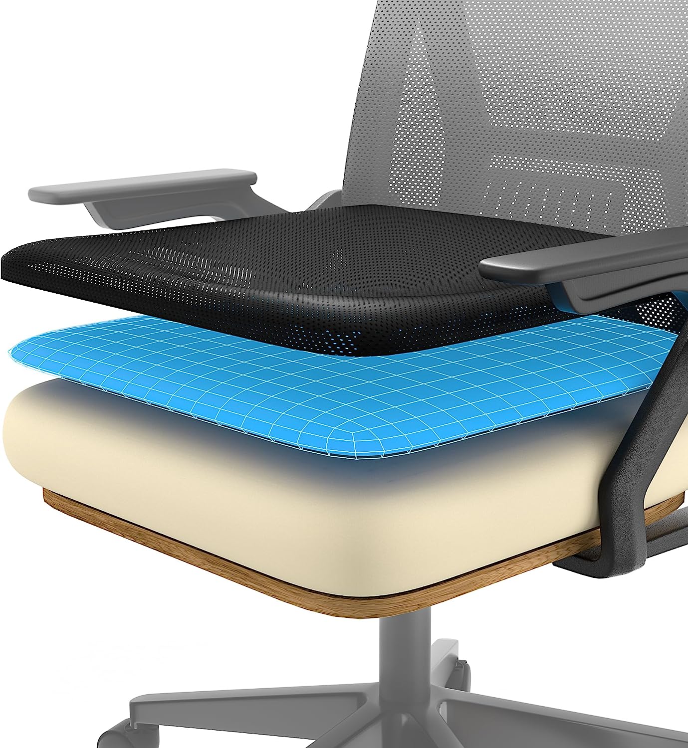 Plastic Flexible Swivel Seat Cushion