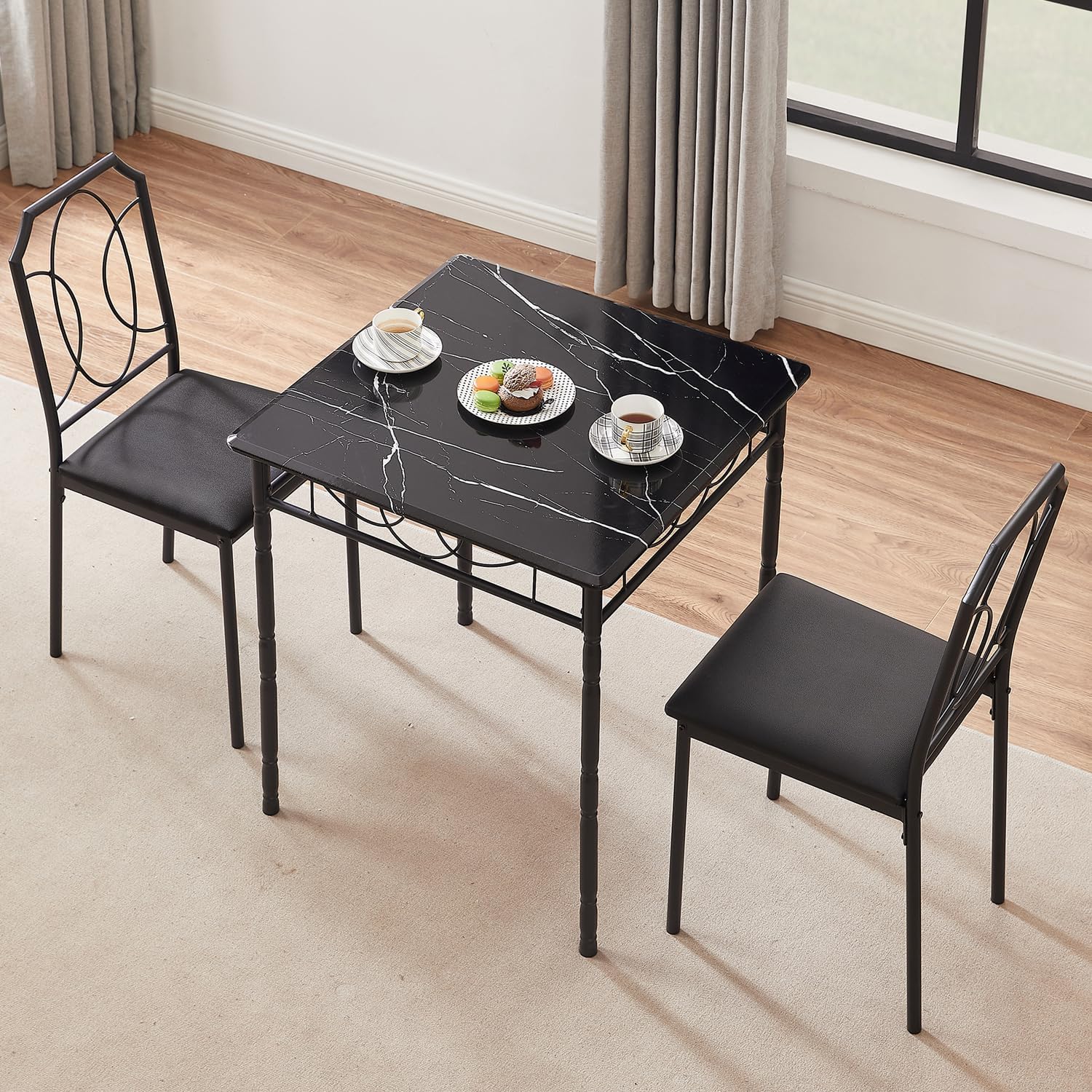 Vecelo dining table discount with 4 chairs