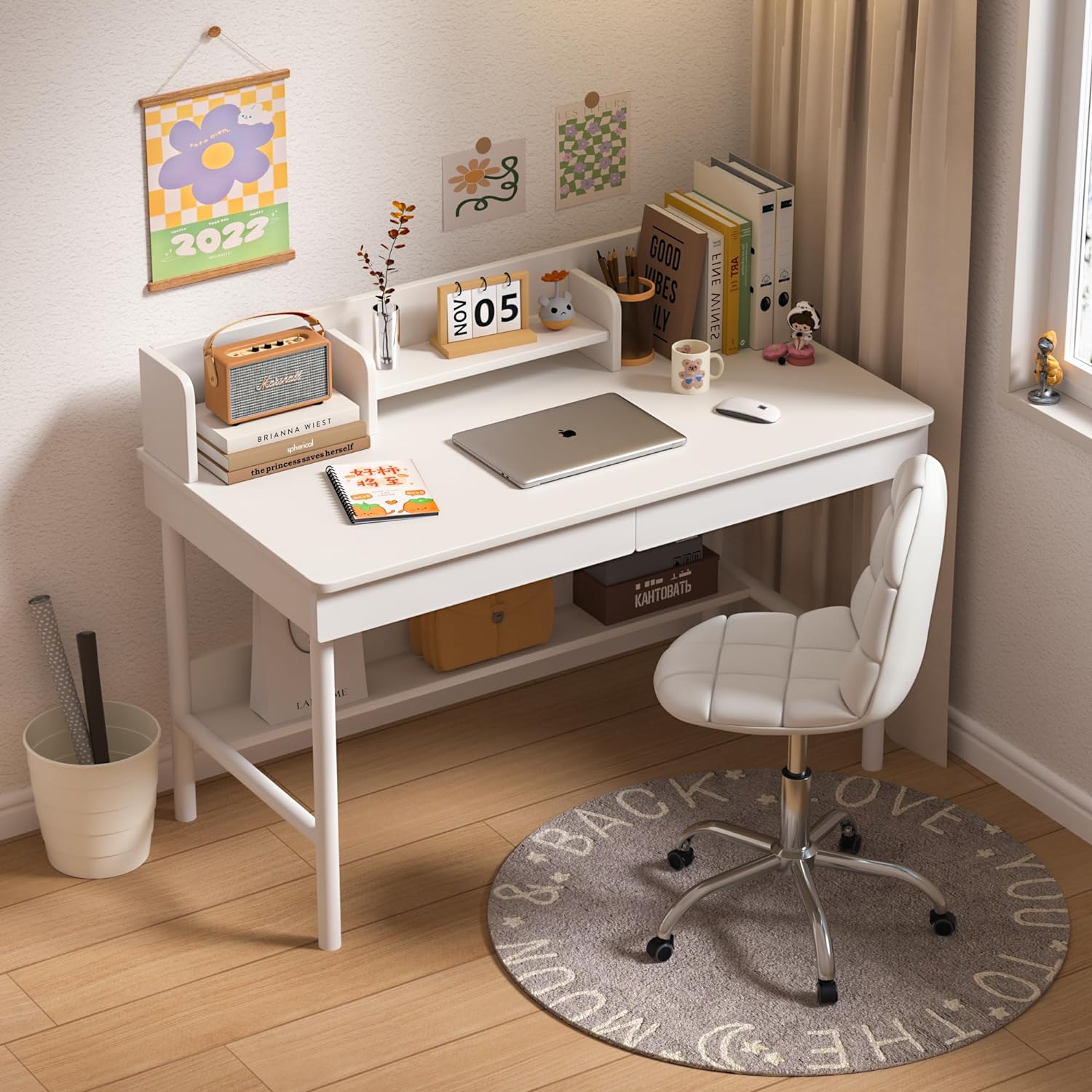 Modern study best sale table and chair