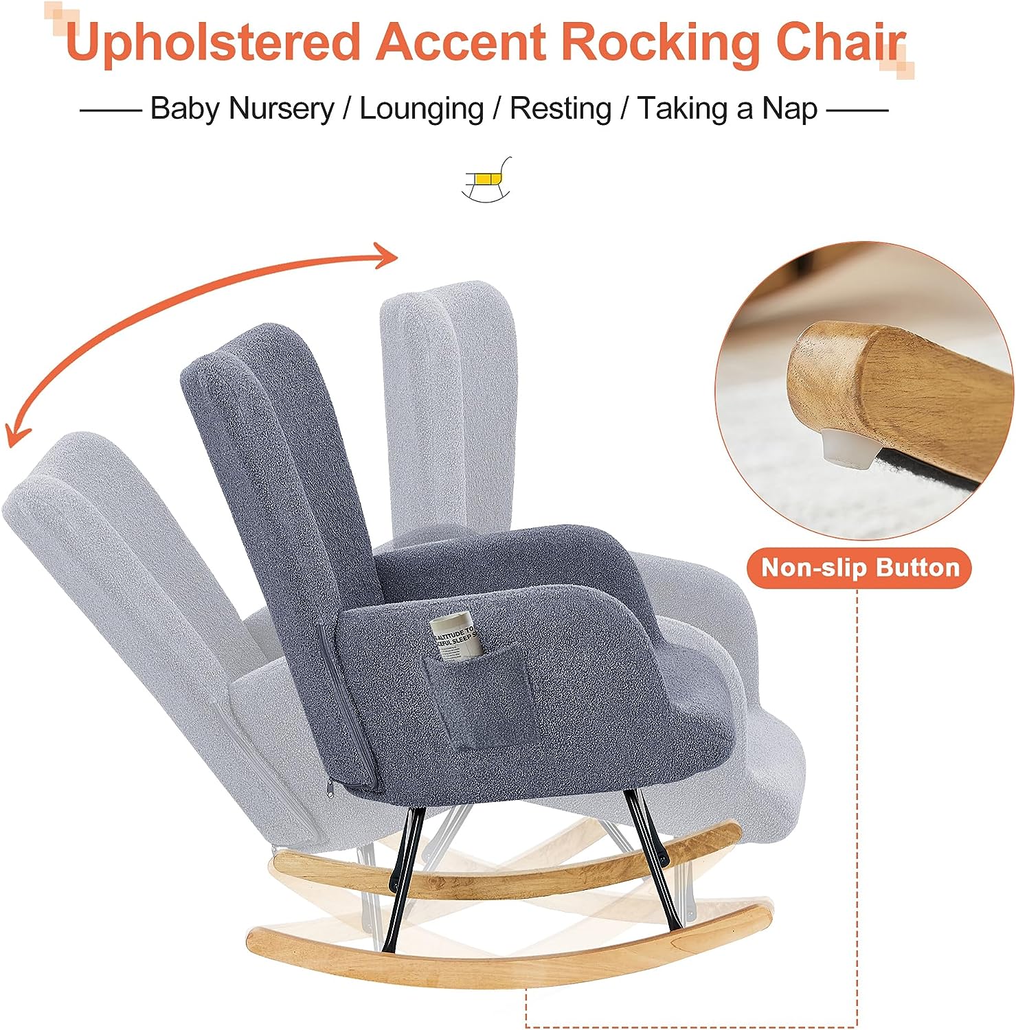 Upholstered discount baby chair