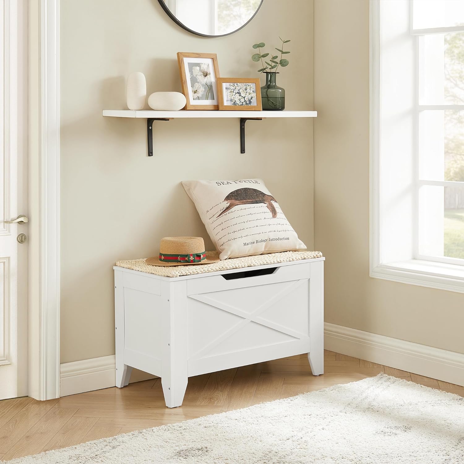 Shoe storage chest online bench