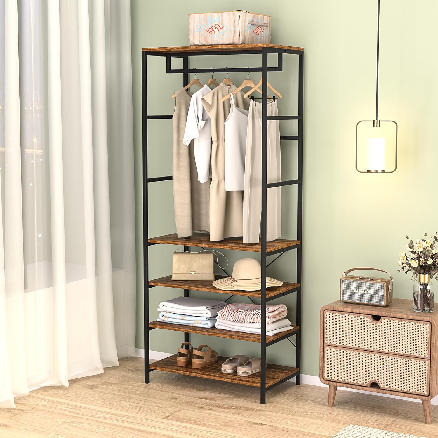 Rod discount shoe rack