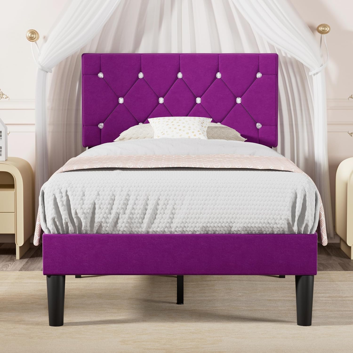 VECELO Twin Size Bed Frame