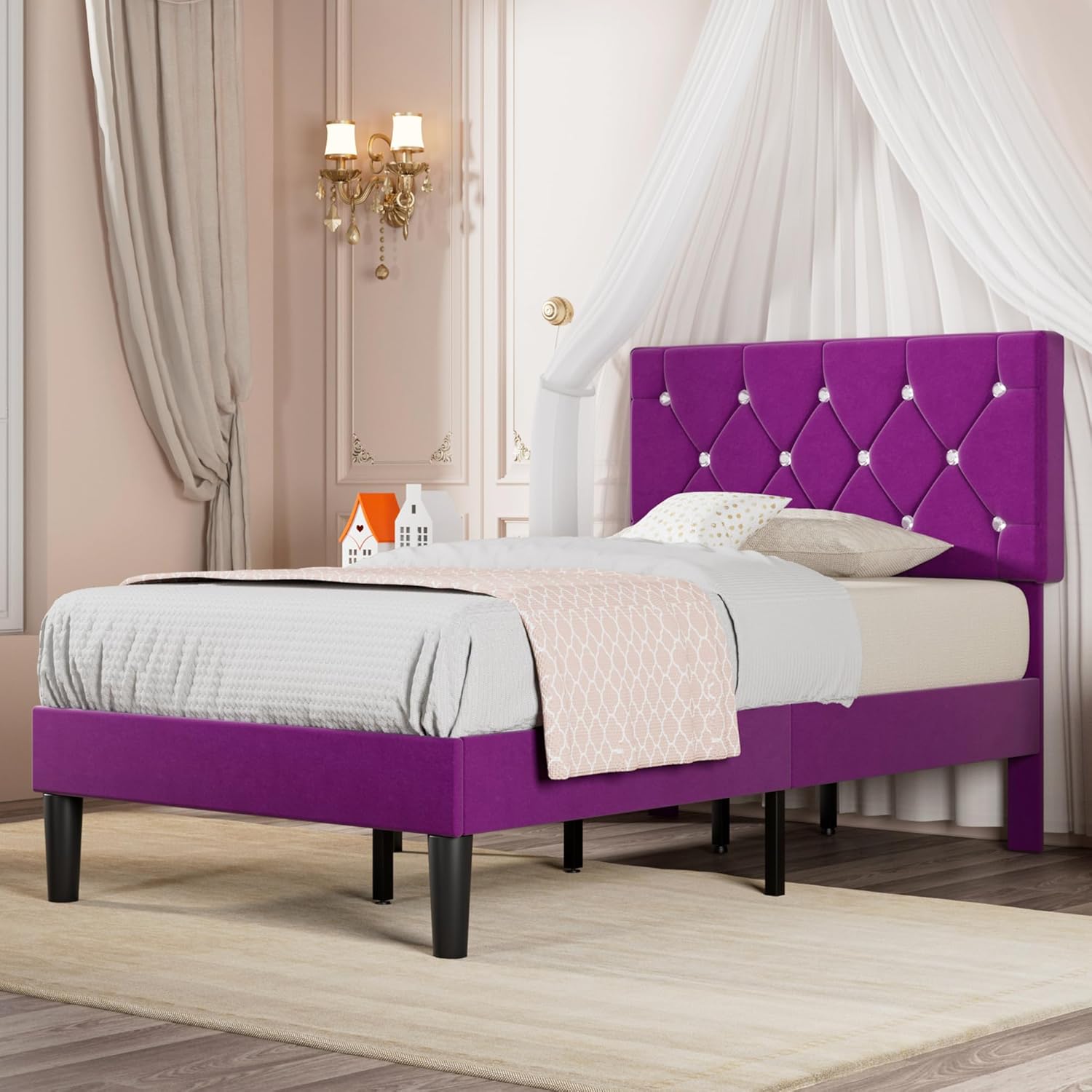 VECELO Twin Size Bed Frame