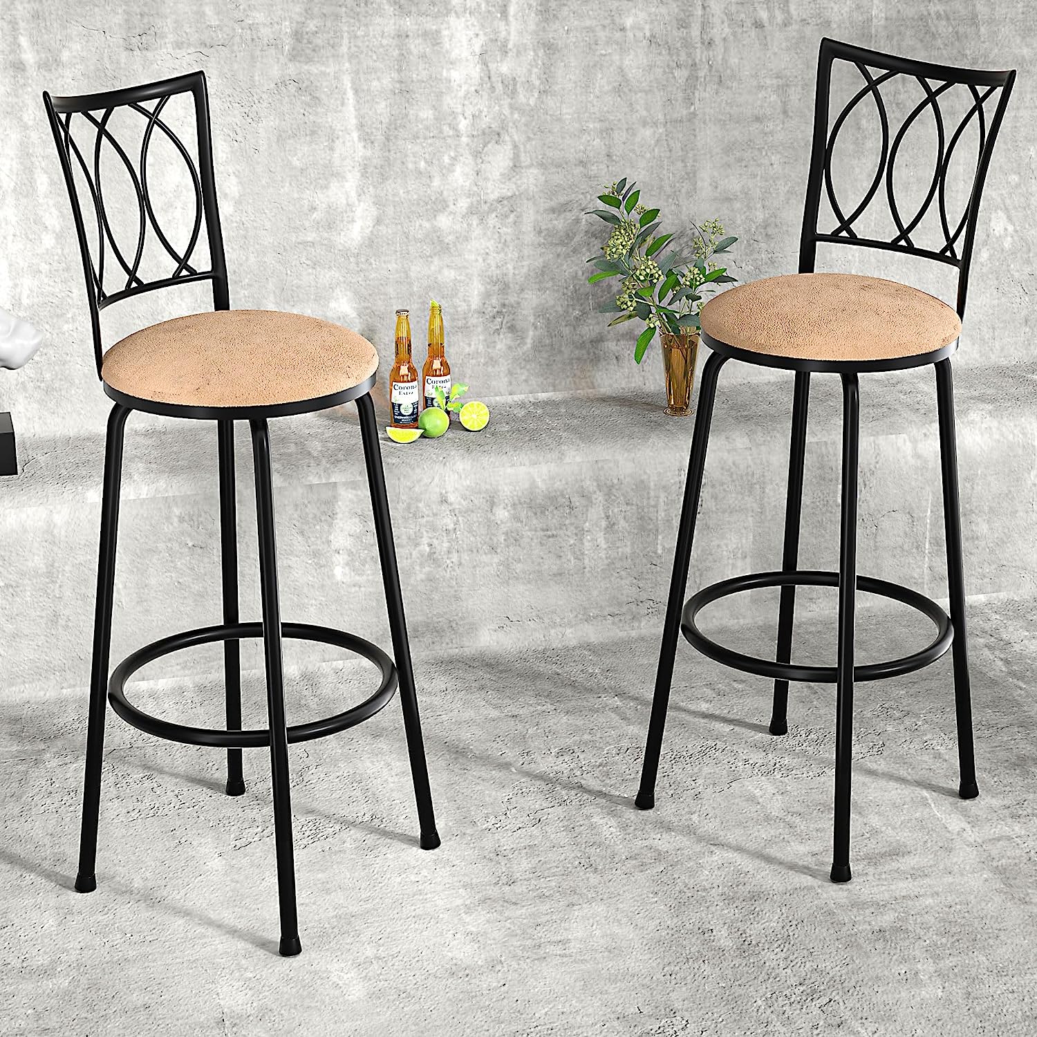 Pub bar stools online with backs