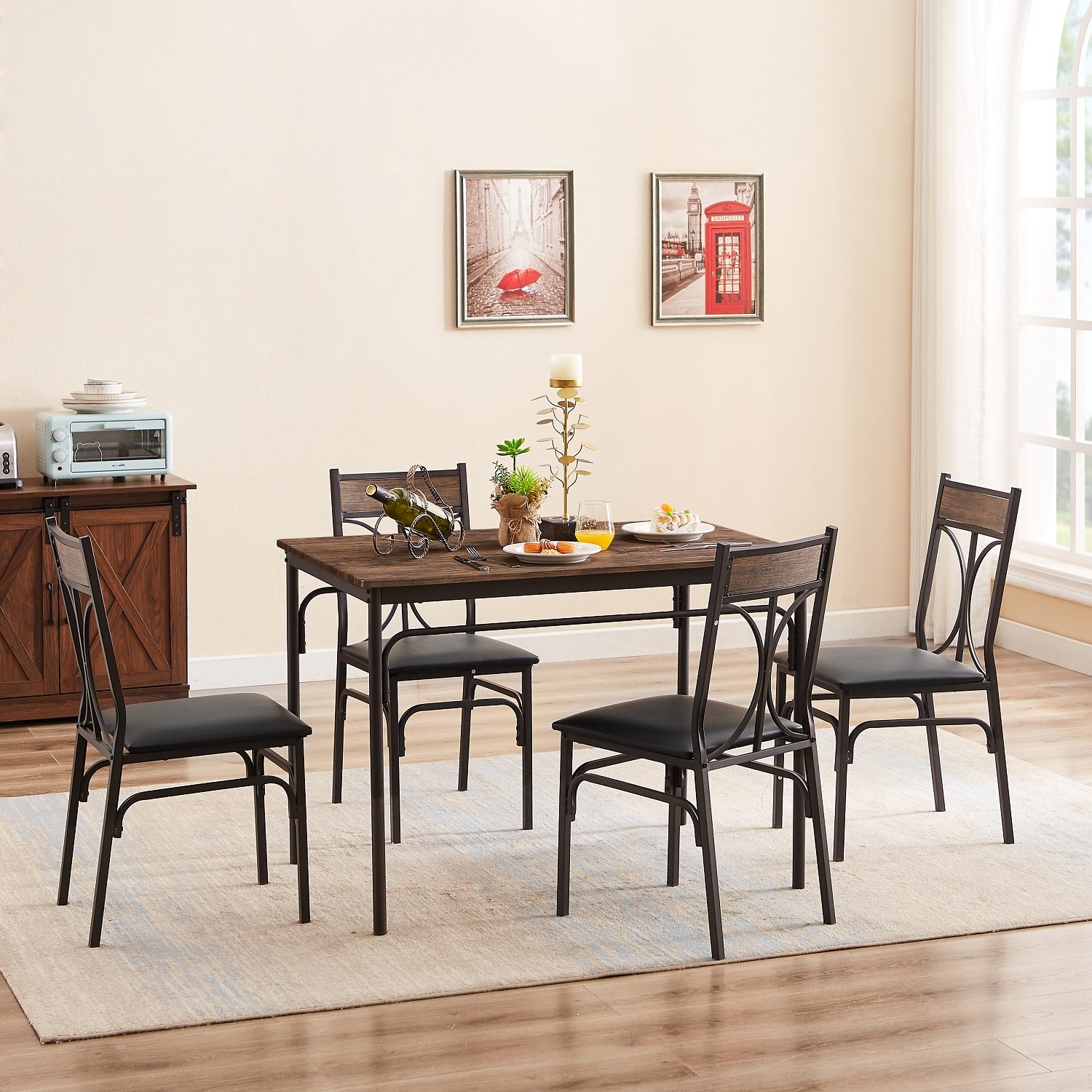 3 piece discount modern dining set