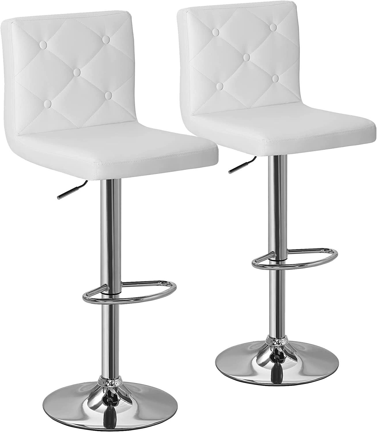 Adjustable bar best sale stools white