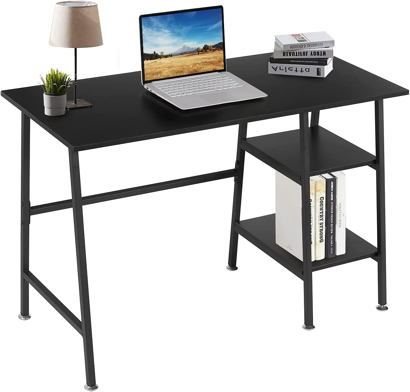 VECELO Computer Desk 47 L Shaped Heavy Duty Home Office Table