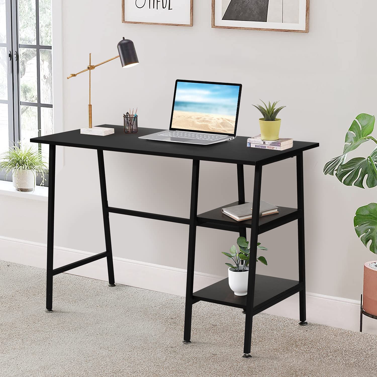 Laptop Desk Study Table Standing Office Desk Gaming Student Bedroom  Computer Desk Accessories simple Home Office