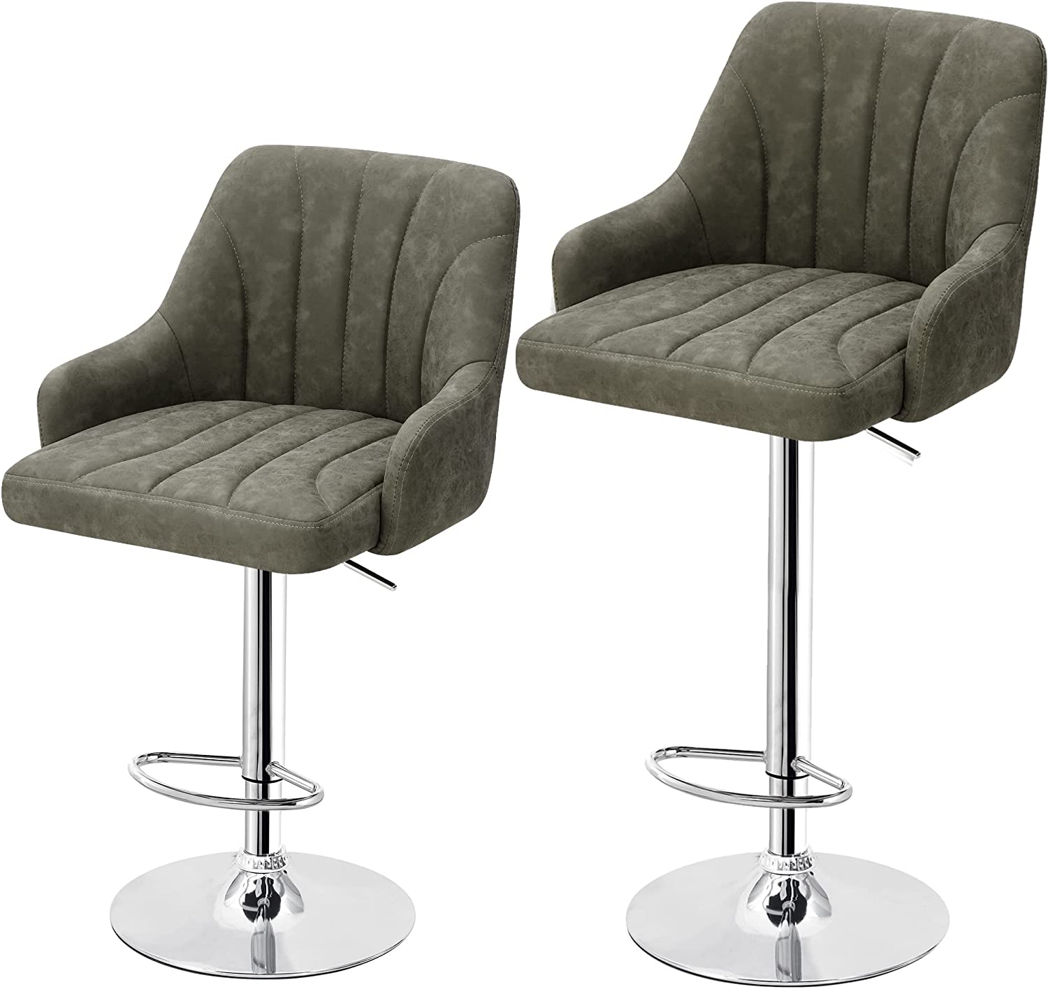 Grey bar 2025 stool with arms