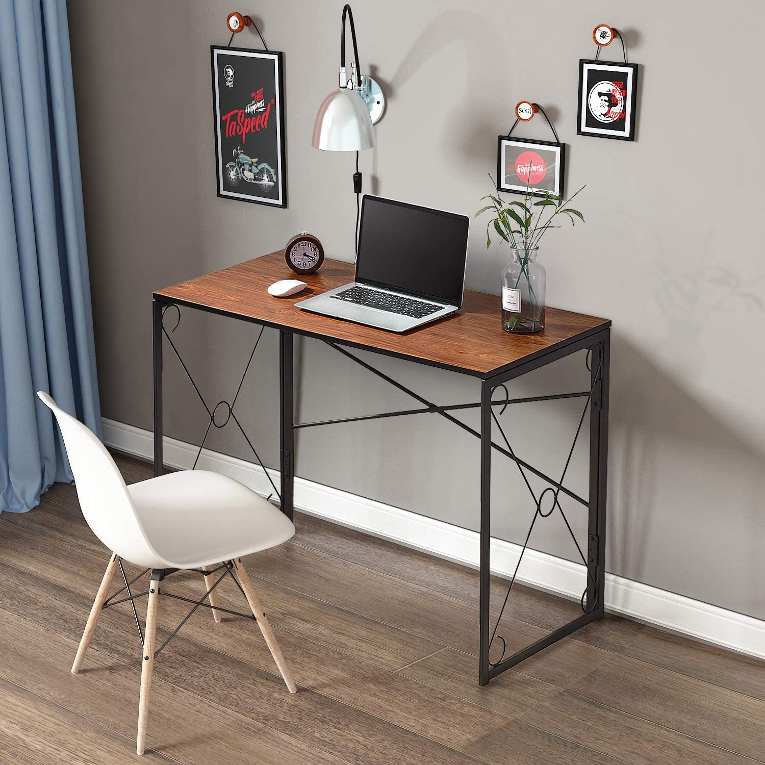 Folding store computer desk