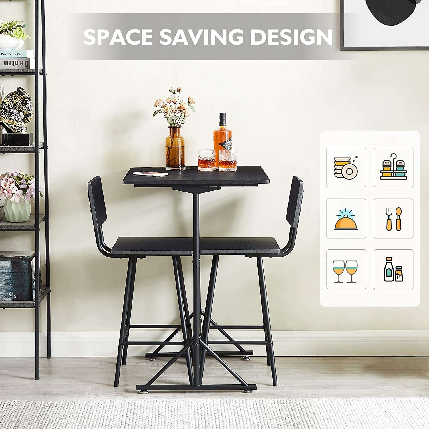 B&m dining table discount and 4 chairs