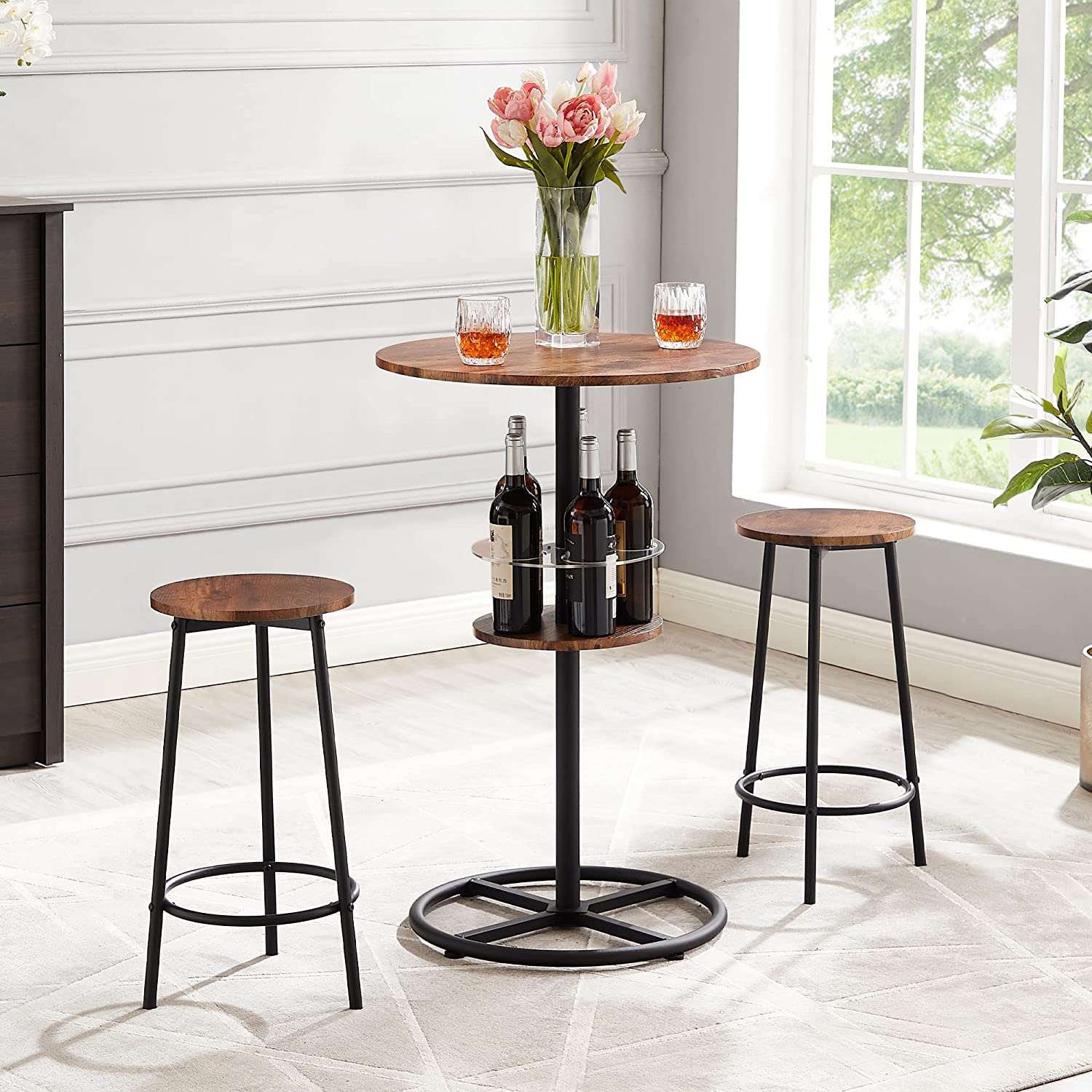 High top discount bistro table set