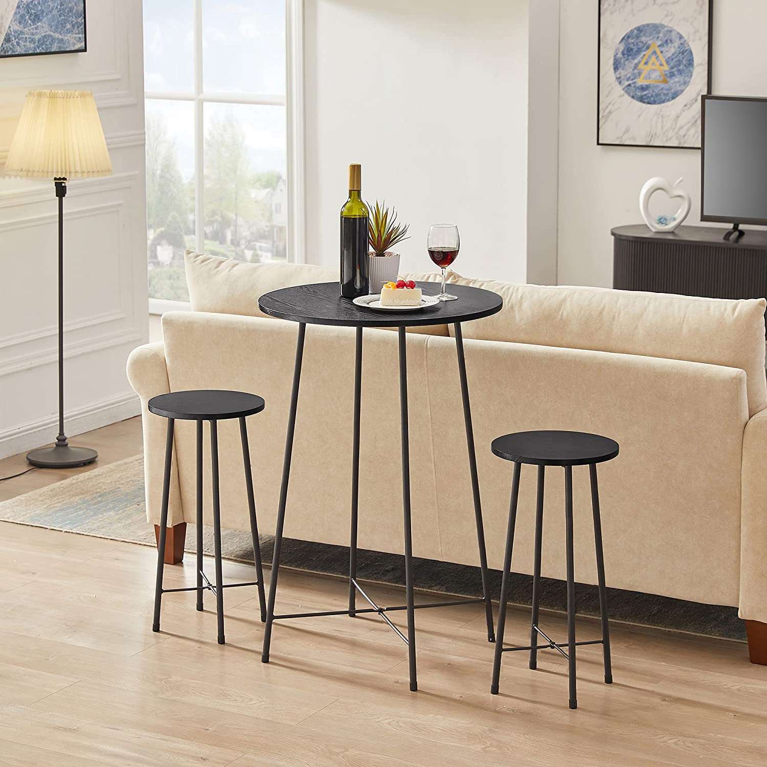 Tall round on sale bistro table