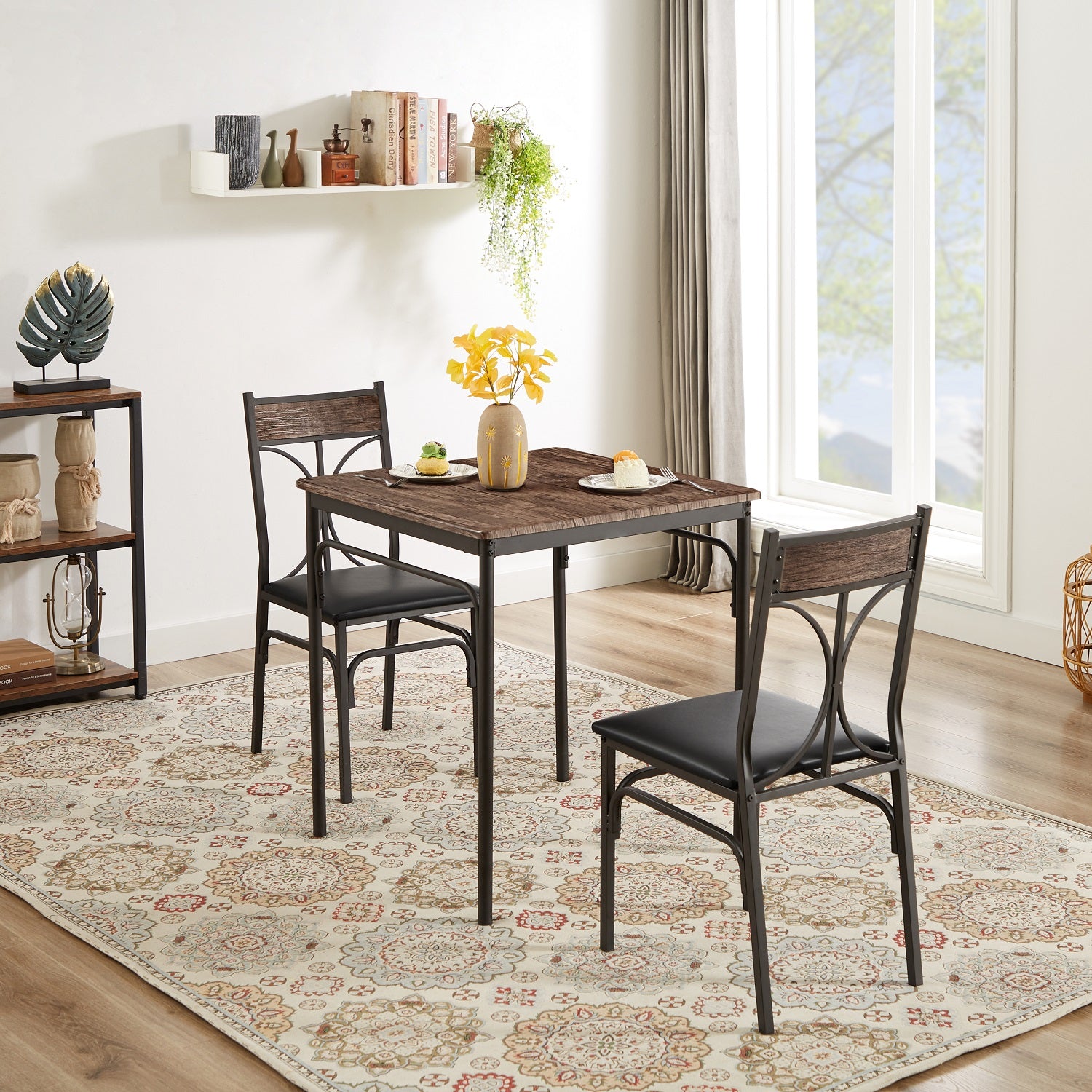 Iron dining table deals set